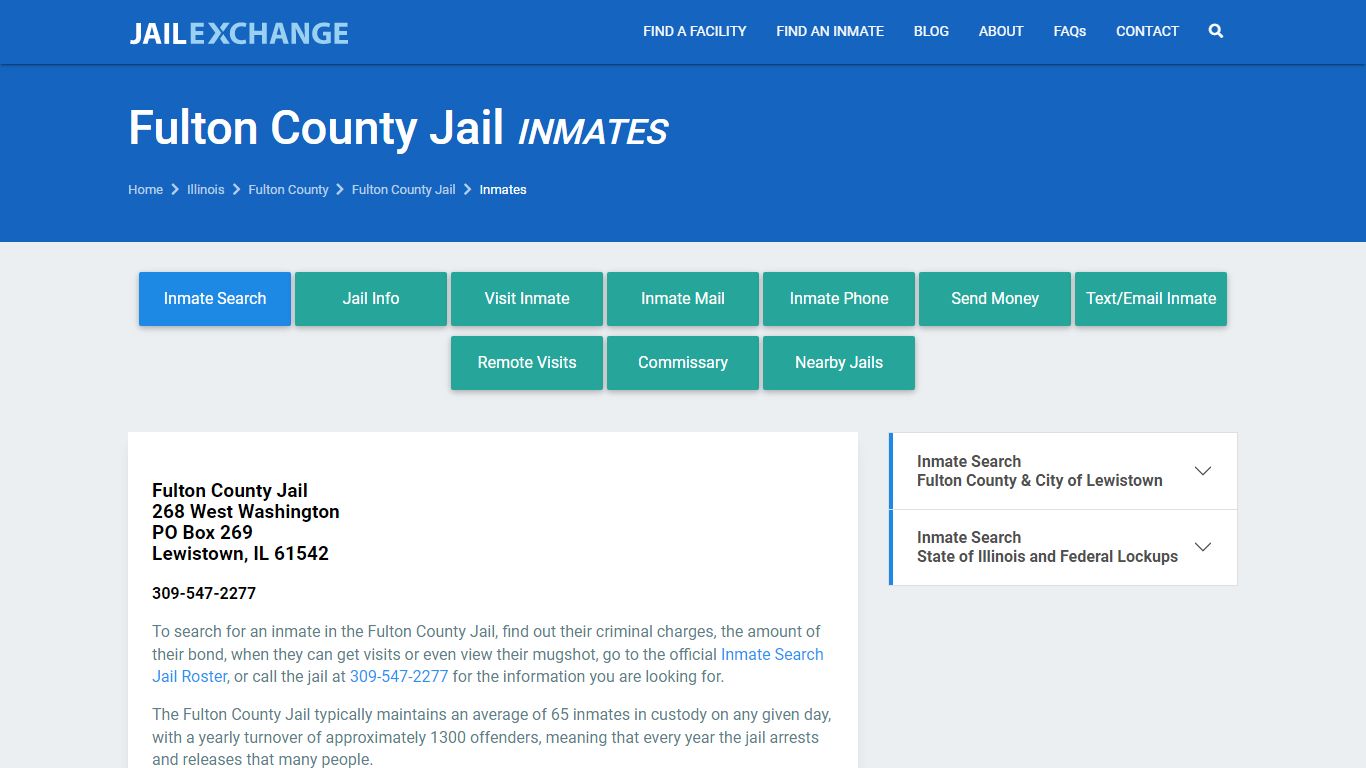 Fulton County Inmate Search | Arrests & Mugshots | IL - JAIL EXCHANGE